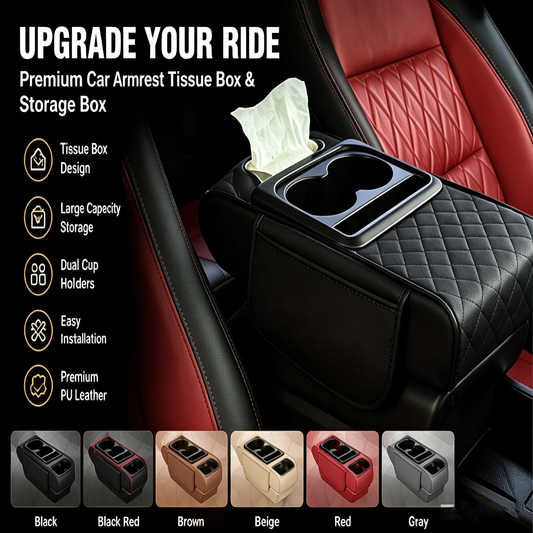 👑Top Trend｜Daily 1000+ Sold｜5-in-1 Car Armrest Cushion