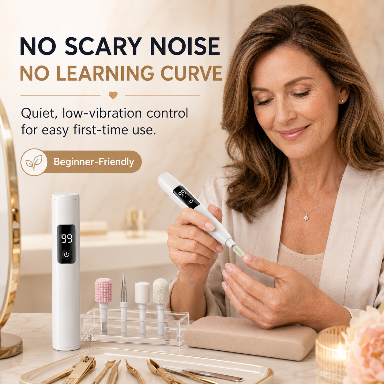 Professional Electric Nail Drill – Salon-Quality Results at Home, Zero Salon Prices