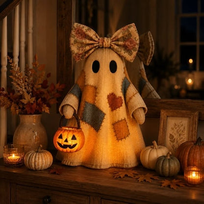 🔥🎁【Halloween Gifts】Lighted Vintage Patchwork Ghost