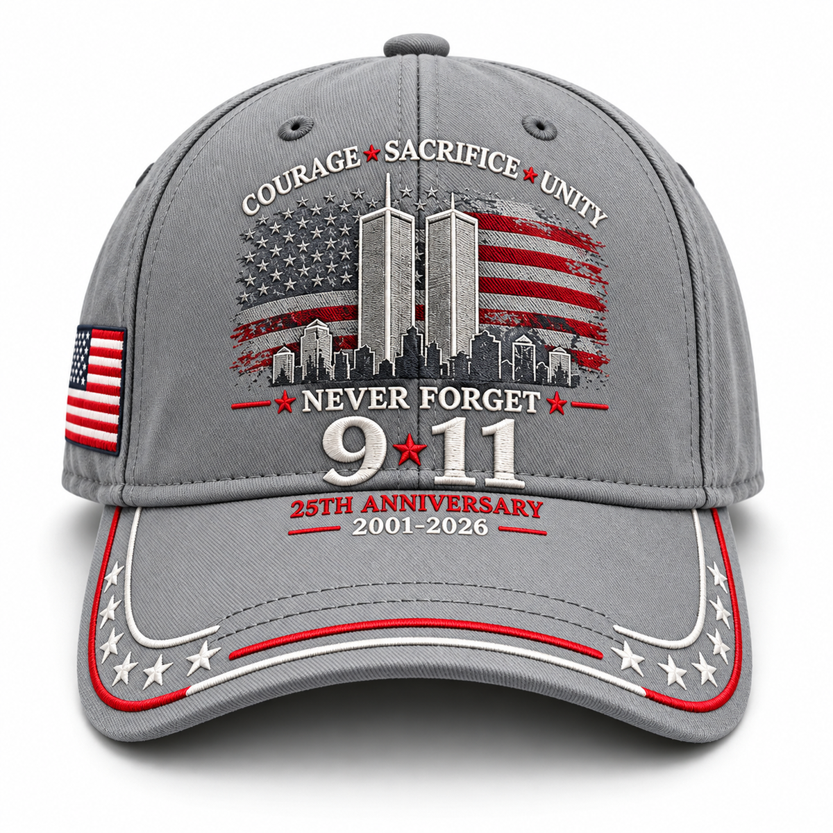 9/11 Never Forget 25th Anniversary Cap – Unisex Patriotic Memorial Hat🧢