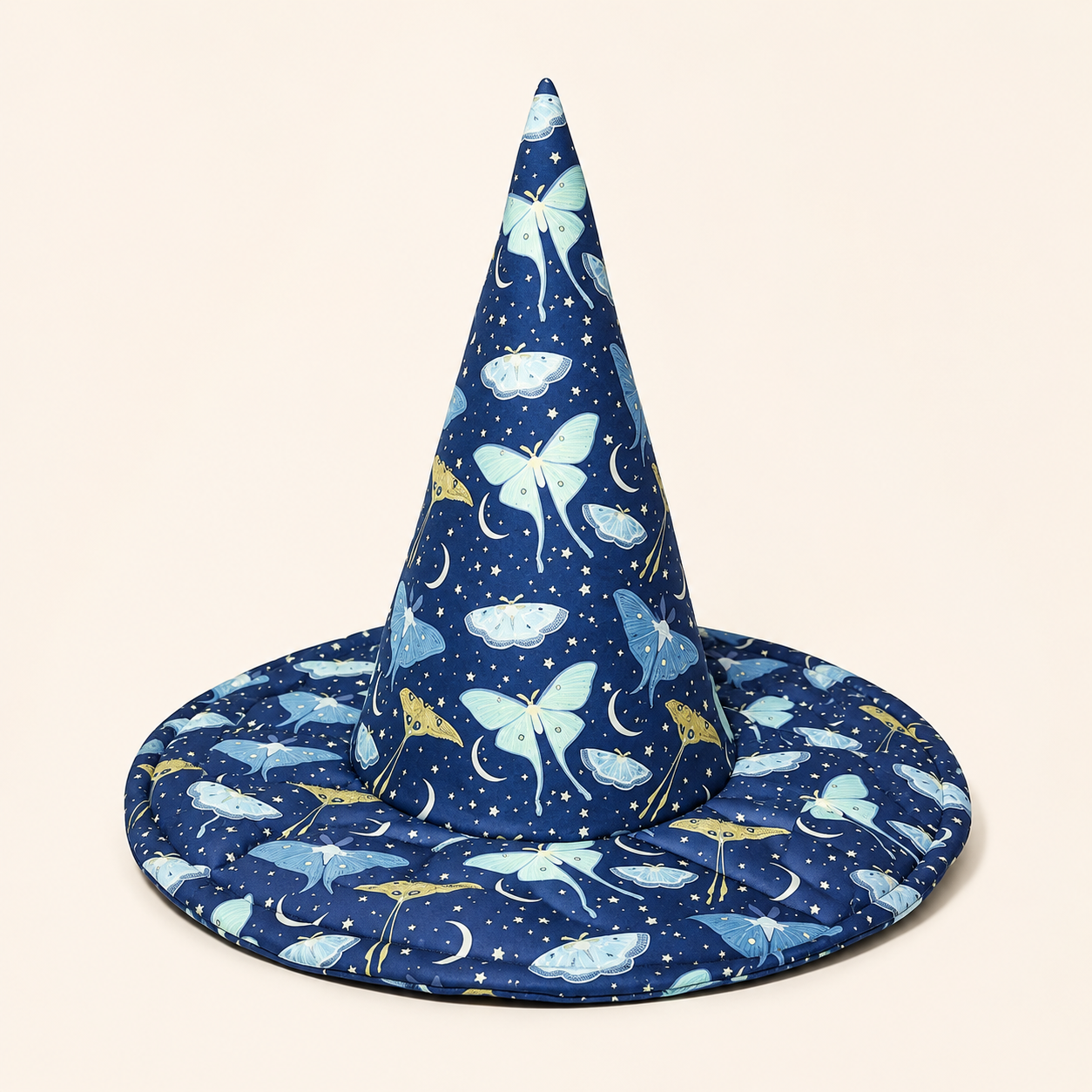 Quilted Patchwork Witch Hat – Vintage Folk-Art Style, One Size Fits Most