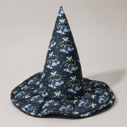 Quilted Patchwork Witch Hat – Vintage Folk-Art Style, One Size Fits Most