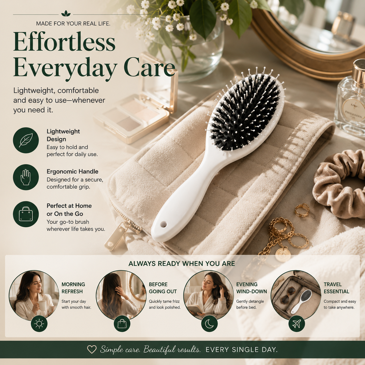 Viral Detangling Hair Brush – Gentle, Smooth & Frizz-Free Hair