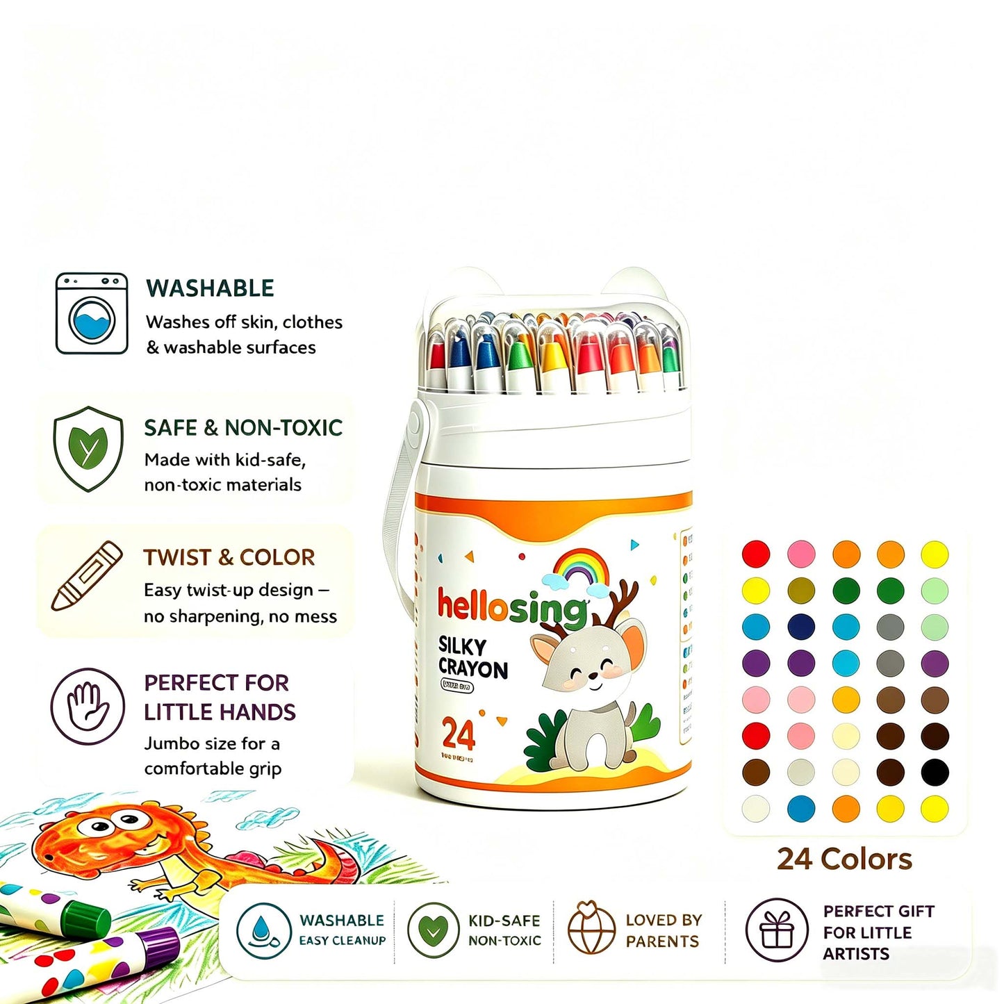 Washable Twist Crayons