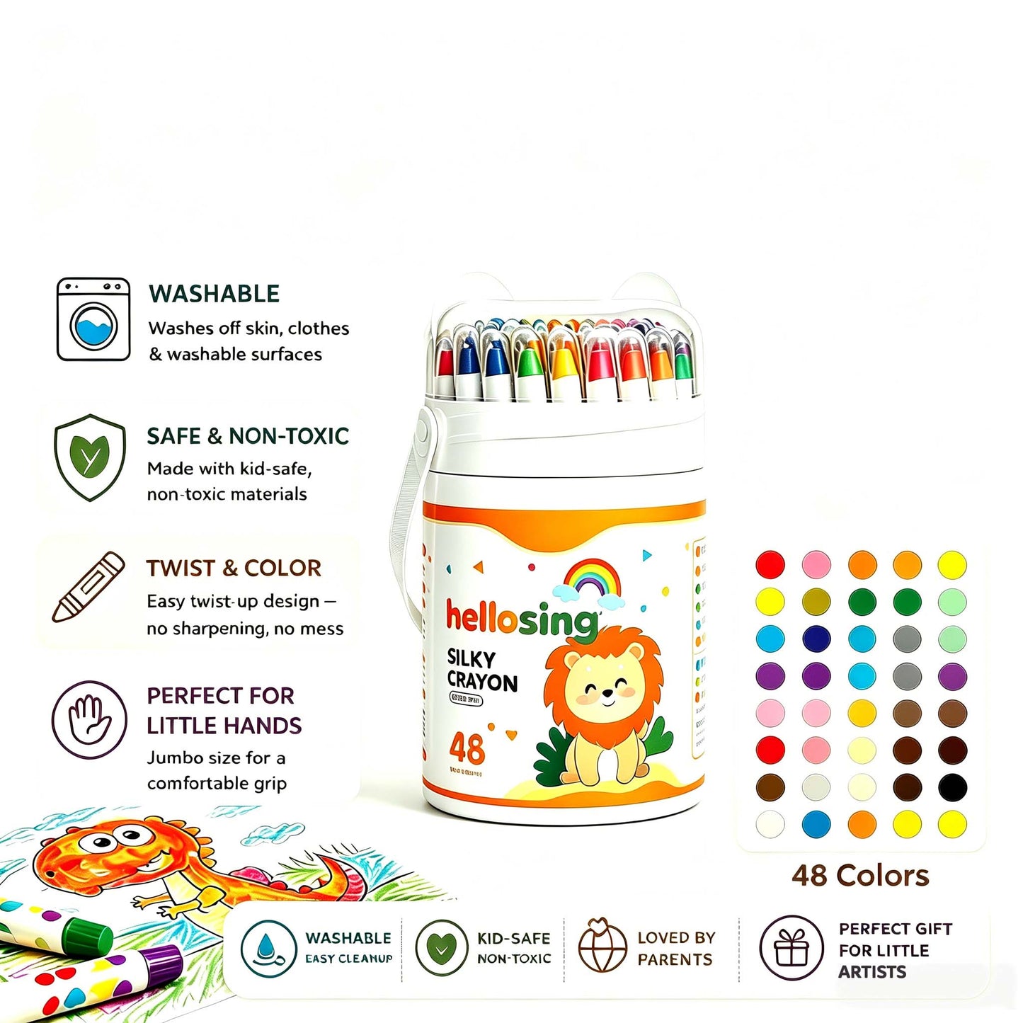 Washable Twist Crayons