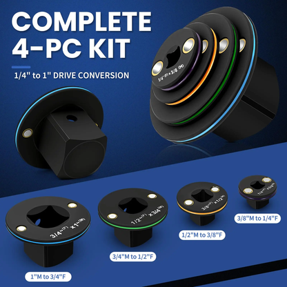 🚀 2026 Upgraded Low-Profile Impact Socket Adapter Set