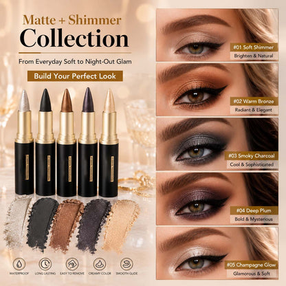 ✨ Hot Sale | 2-Pcs Waterproof Black Gel Eyeliner Set
