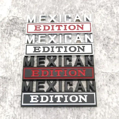 🔥Bestseller｜800+ Sold Daily🚗✨3D Metal Mexico Car Badge