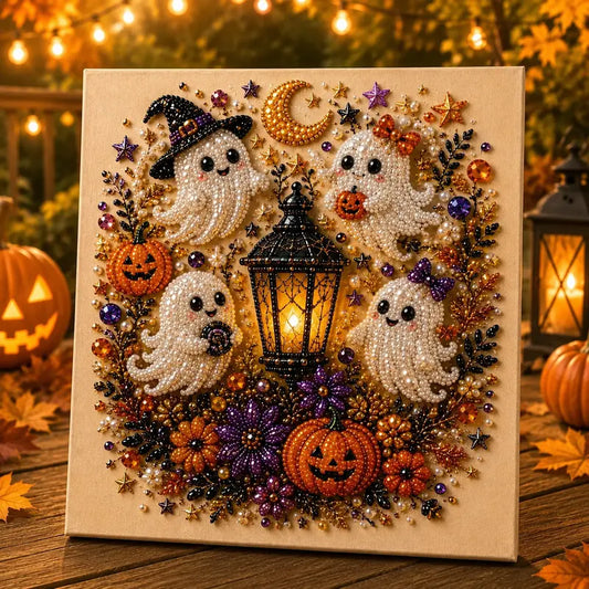 👻✨ Halloween Pearl Art DIY Kit – Turn Tiny Pearls into Spooky-Cute Magic
