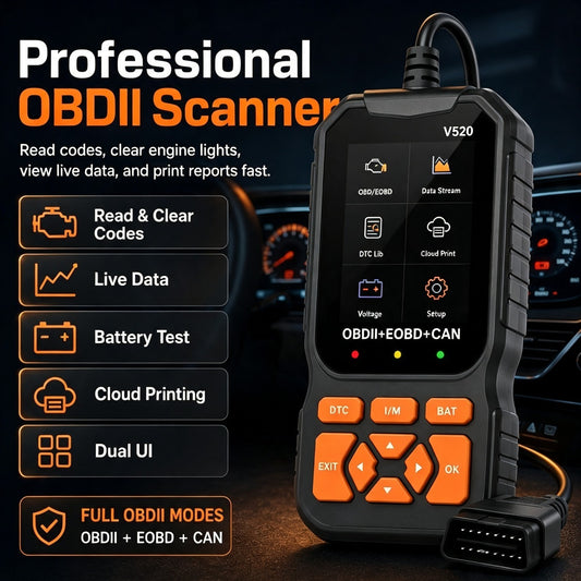 🔍 Check Engine Scanner – Live Data + Cloud Print