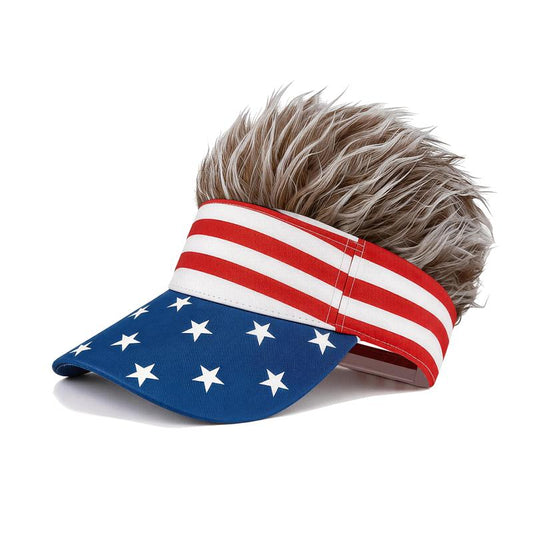 American Flag Wig Hat Celebrate 250 Years of American Heritage in Style! Adjustable for All Sizes – Perfect for Independence Day