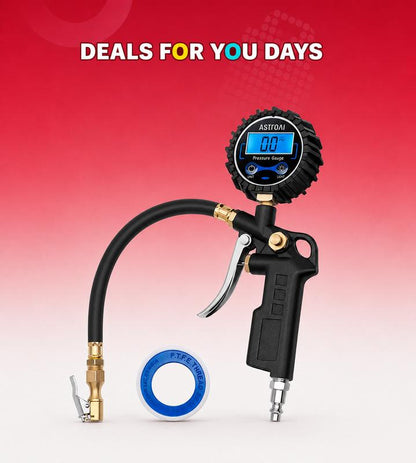 🛠️Automotive Vehicle Tool🛠️3-in-1 Digital Tire Inflator Gauge Accuracy Measurement Durable Brass Components