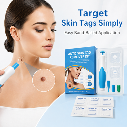 🩹 Skin Tag Removal Kit – 2-in-1 Auto Band Applicator with Dual Size Options for At-Home Use