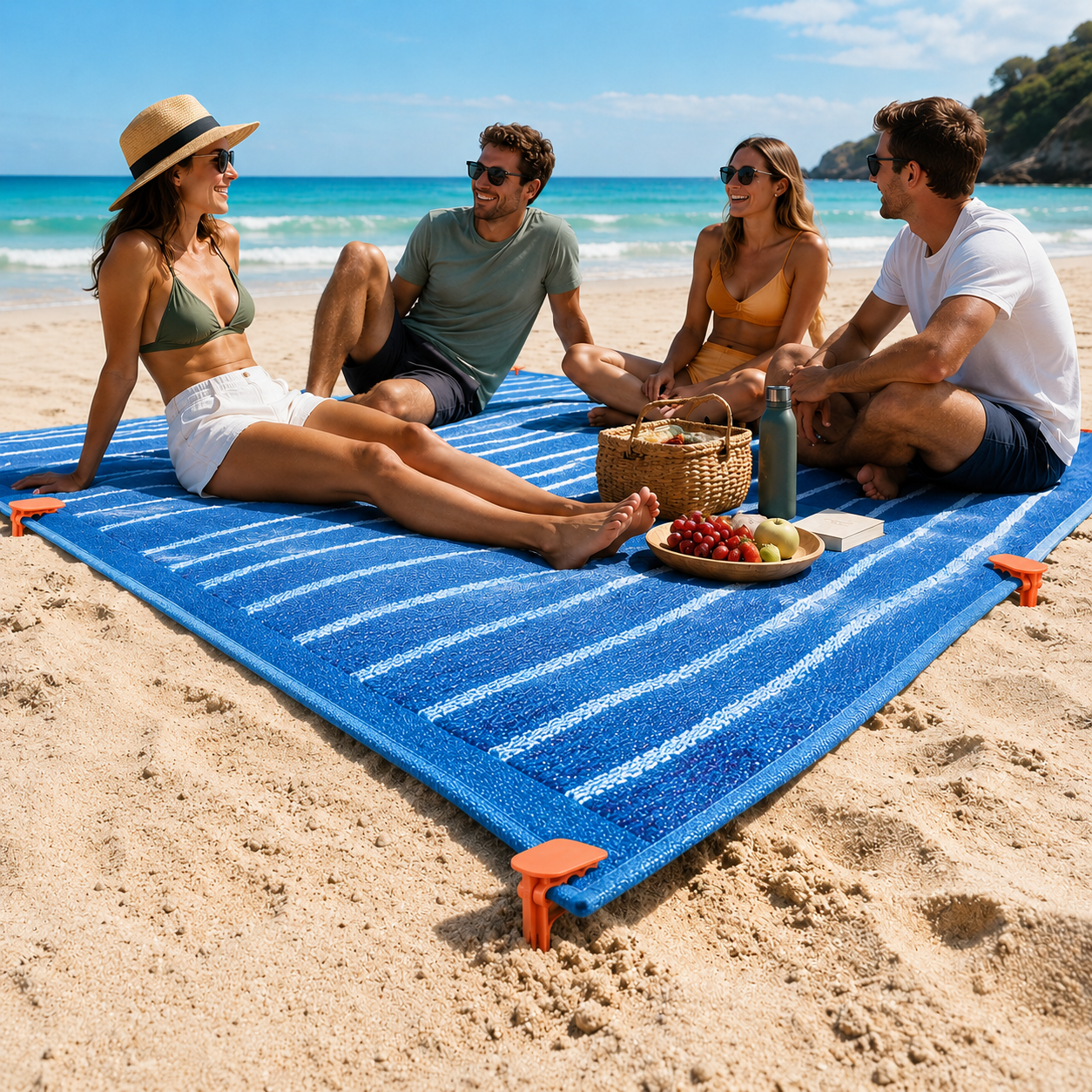 4PCS Portable Windproof Nylon Clothesline 🧺