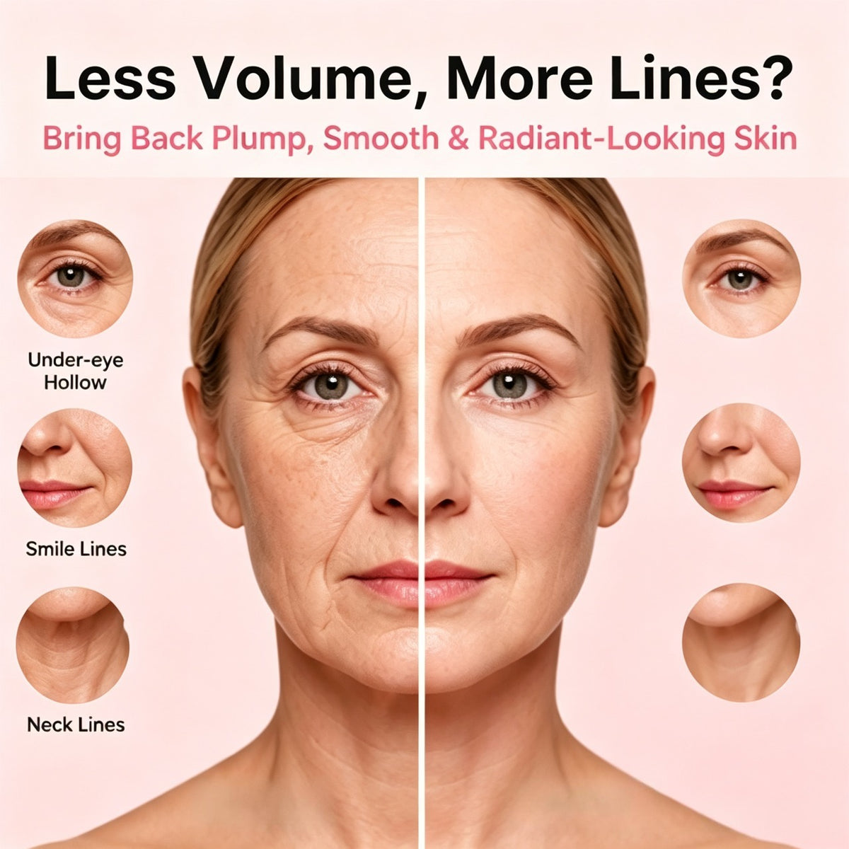 ✨ Pink Collagen Volume Stick | PDRN, Volufiline & NAD – Eyes, Neck, Lips & More