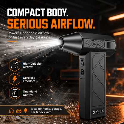 2-in-1 Cordless Air Duster & Vacuum – 130,000 RPM Rechargeable Turbo Blower