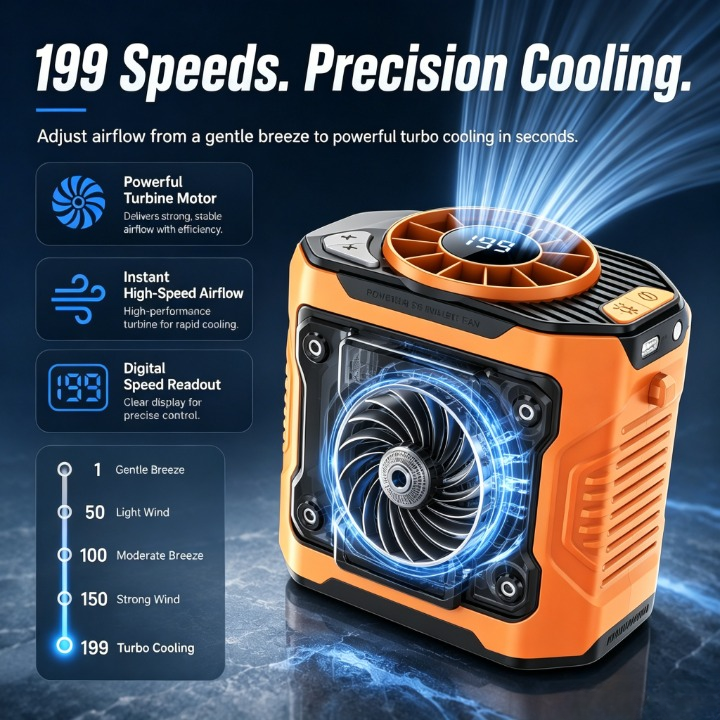 🔥USB Rechargeable Handheld Portable Fan