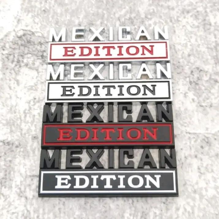 🚗 3D Metal Letter Emblem – Mexican Edition, Car Sticker Badge