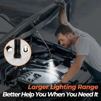 🔥Extendable Magnet Flashlight – Reach, Grab & Rescue Dropped Screws