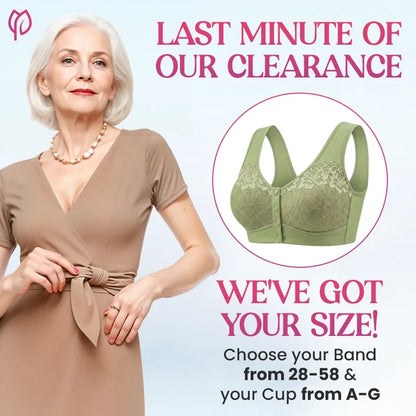 Posy Bra - Front Closure Breathable Cotton Lifting Bra for Seniors