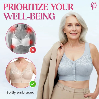 Posy Bra - Front Closure Breathable Cotton Lifting Bra for Seniors