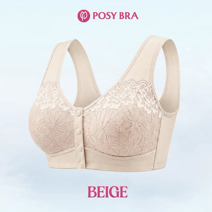 Posy Bra - Front Closure Breathable Cotton Lifting Bra for Seniors