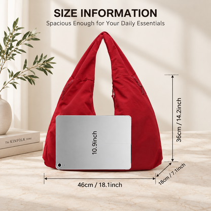 Geometric Crossbody Bag – Large Capacity, Multi-Pocket, Crossbody & Shoulder Strap, All-Season Commuter Bag