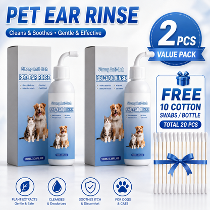 Gentle Pet Ear Cleaner Solution for Dogs & Cats