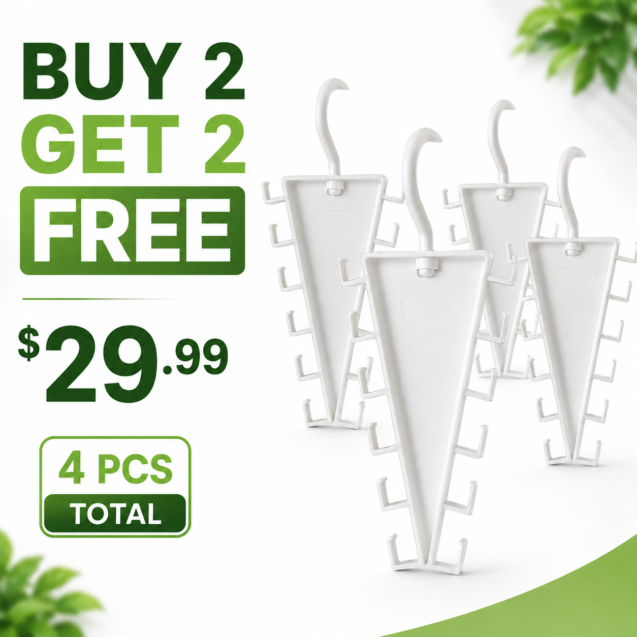 ✨ 12-Hook Rotating V-Hanger – Space-Saving Closet Organizer, 360° Swivel for Easy Access 🧥