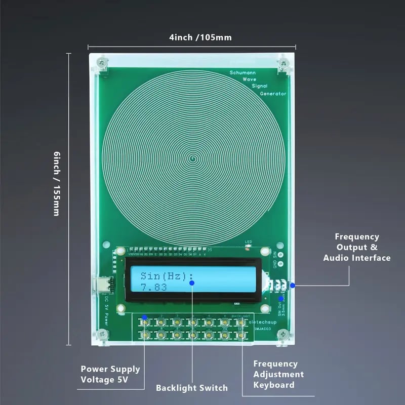 🌙 7.83Hz Frequency Generator – Calm & Focus Device ✨