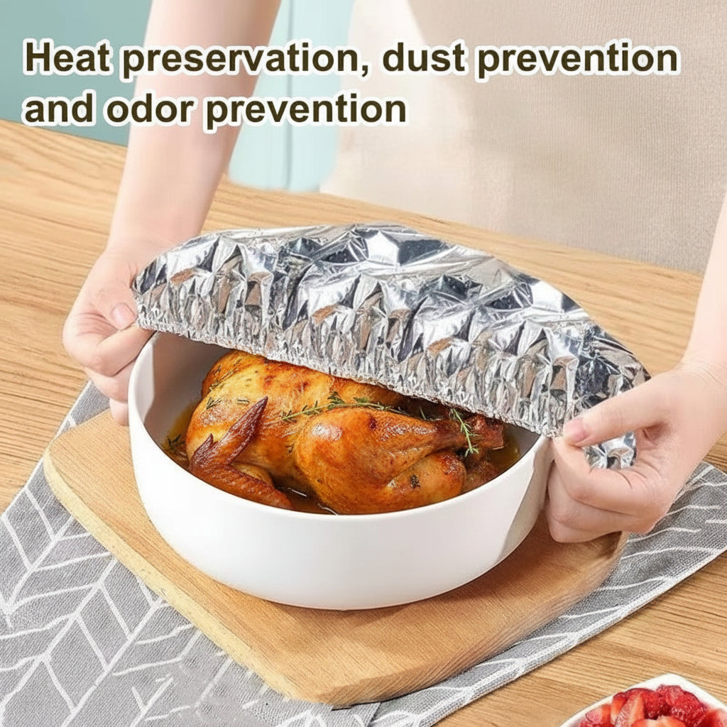 Aluminum Foil Food Cover – Lock In Heat, Lock In Freshness（50PCS)