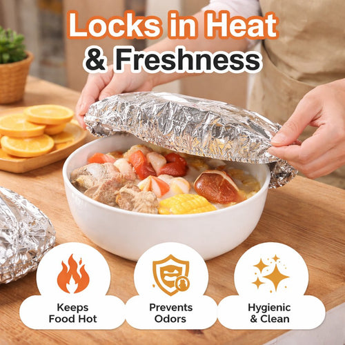 Aluminum Foil Heat Shield Covers – No Plastic 🥘