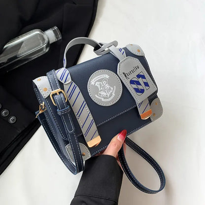 Gryffindor Hogwarts Crossbody Bag – Wizarding-Inspired Structured Satchel with Top Handle, Adjustable Strap