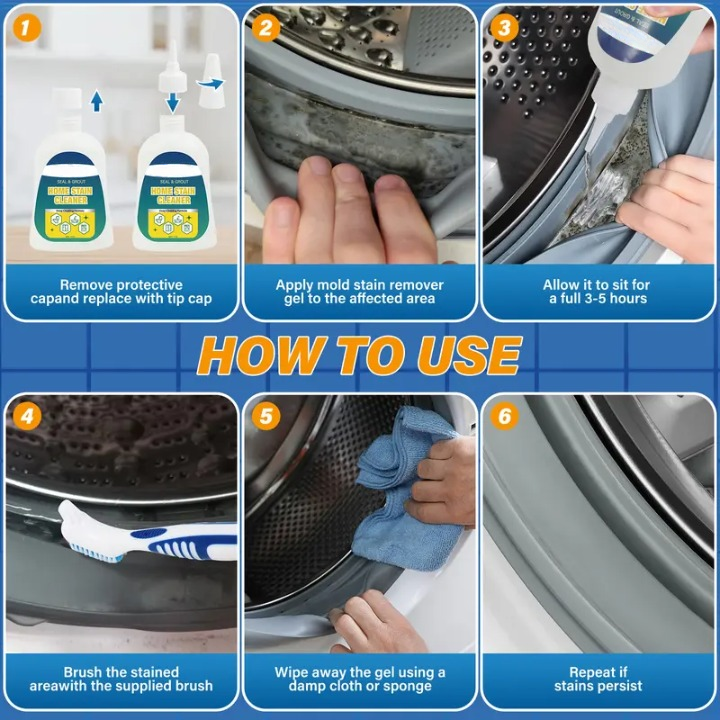 Heavy-Duty Mold Remover Gel with Scrub Brush