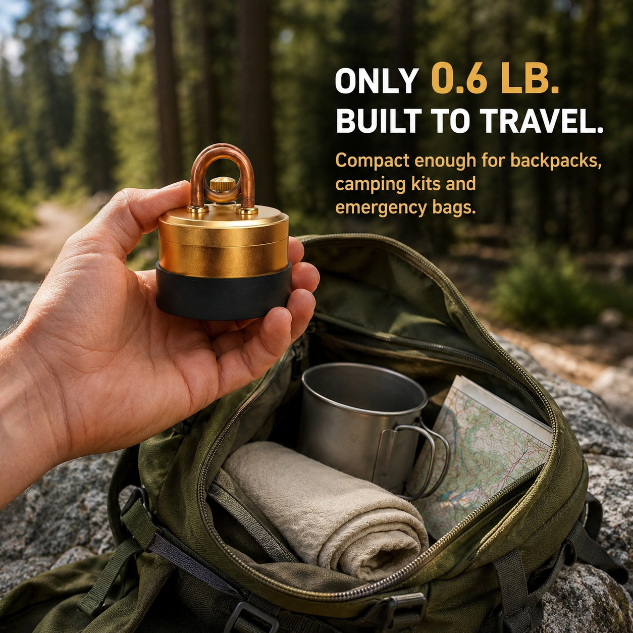 🔥 Self-Pressurized Alcohol Stove – Lightweight Aluminum & Copper Burner for Hiking, Survival & Camping 🏕️✨