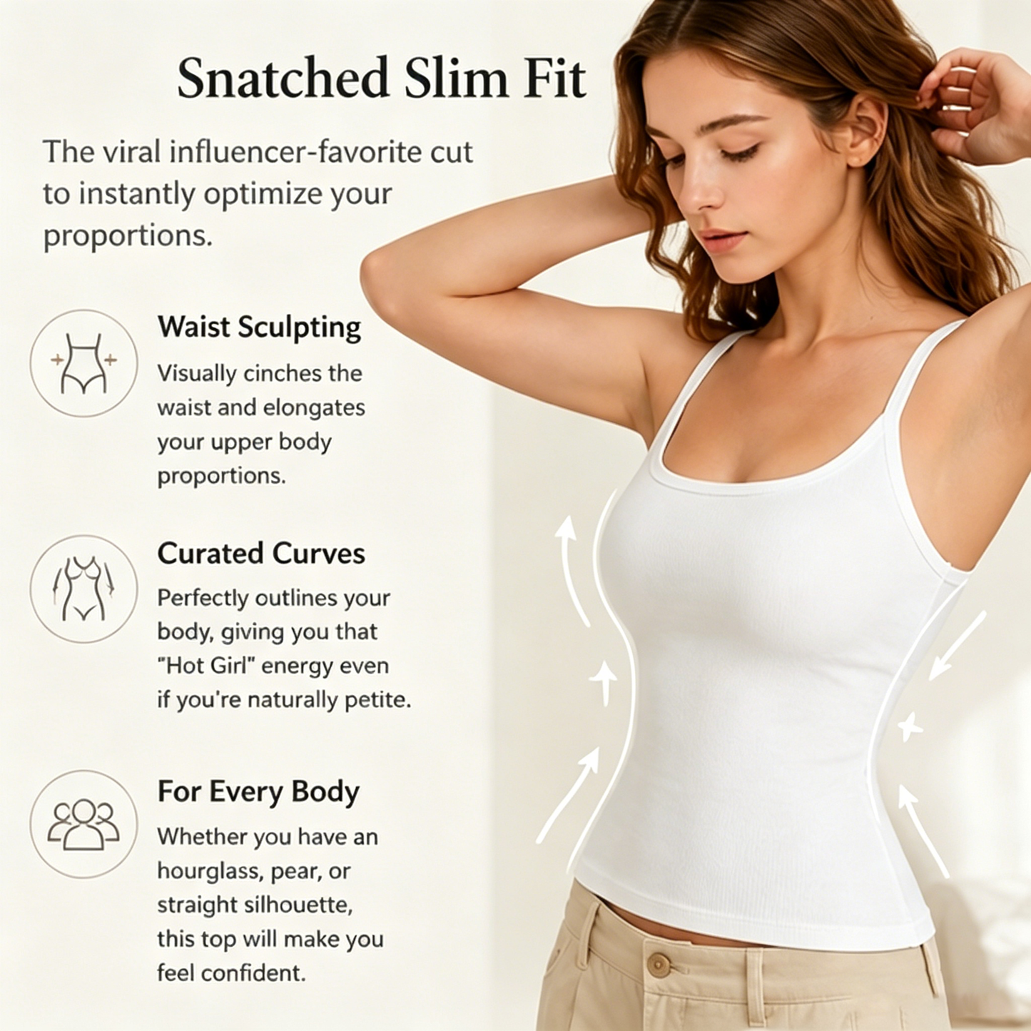 🔥Women's Summer Sexy Slim Fit Ribbed Tank Top with Built-in Bra