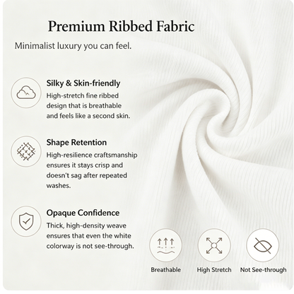 🔥Women's Summer Sexy Slim Fit Ribbed Tank Top with Built-in Bra