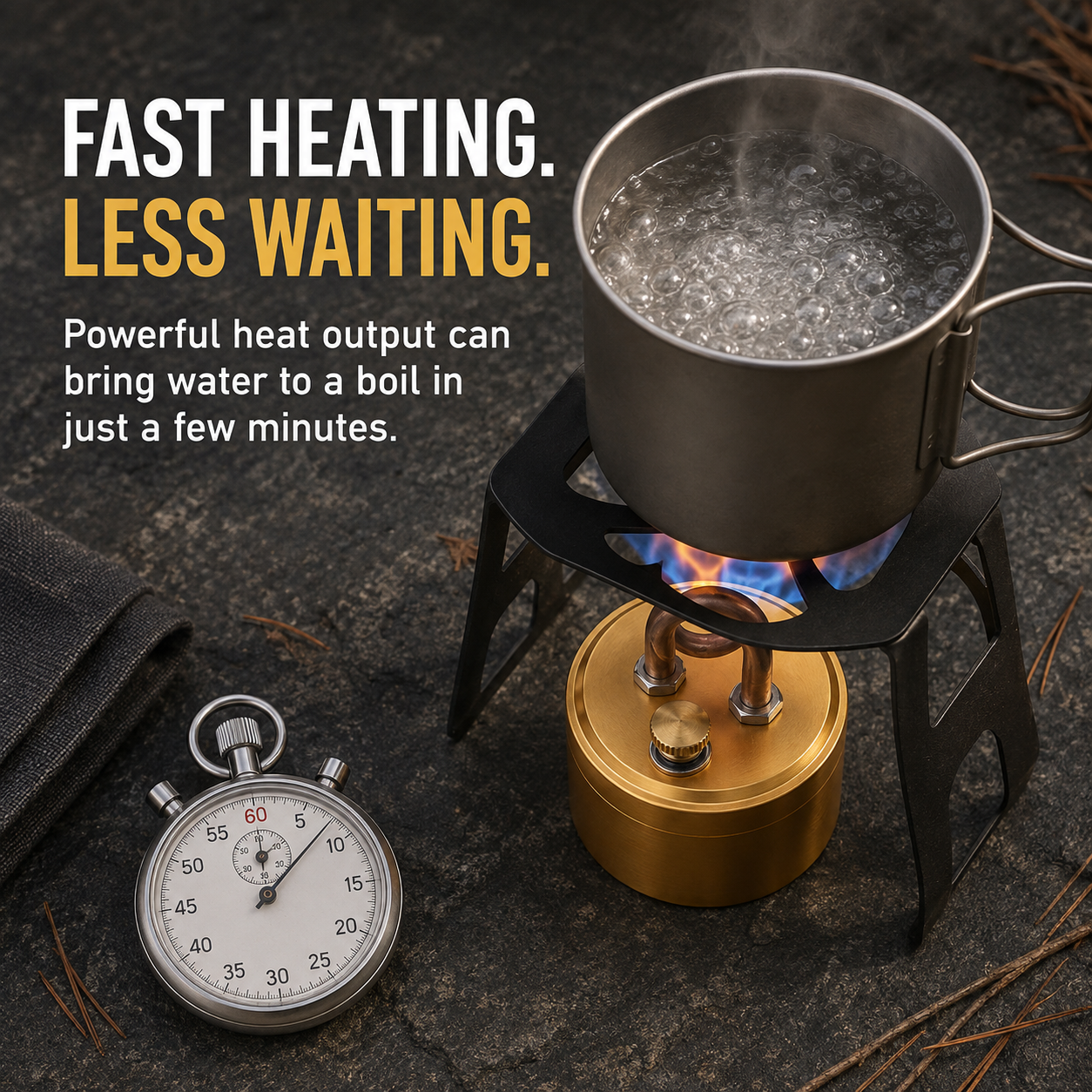 🔥 Self-Pressurized Alcohol Stove – Lightweight Aluminum & Copper Burner for Hiking, Survival & Camping 🏕️✨