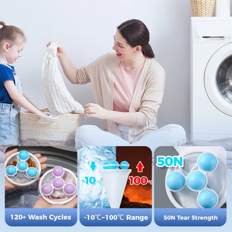 🧼 Floating Lint Mesh Bag – Catches Hair & Lint, Reusable & Protects Washing Machine/Drain 🚿