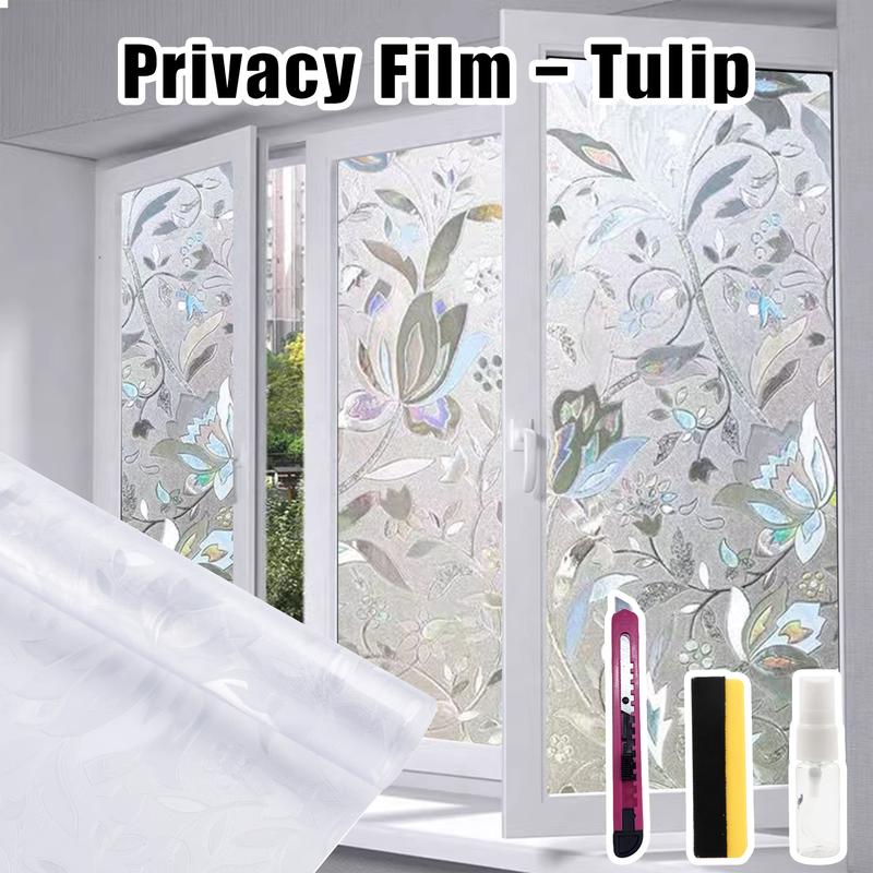 One-Way Privacy Window Film – Static Cling Mirror Tint with Full DIY Kit