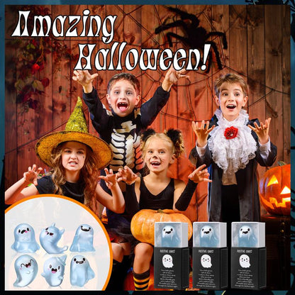 👻 Glow-in-the-Dark Mini Ghost Figurines – 18/24/36 Sets, Resin Halloween Decor for Party, Haunted House & Home 🎃✨