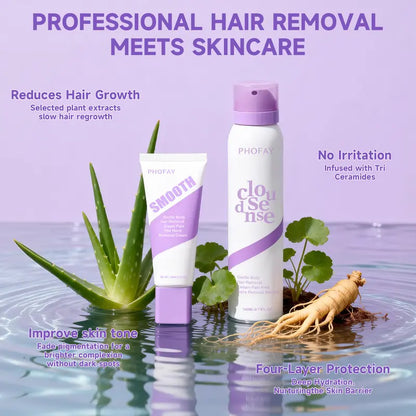 ✨ Gentle Hair Removal Foam for Sensitive Skin – Smooth, Easy-Rinse Body Care for Women & Men