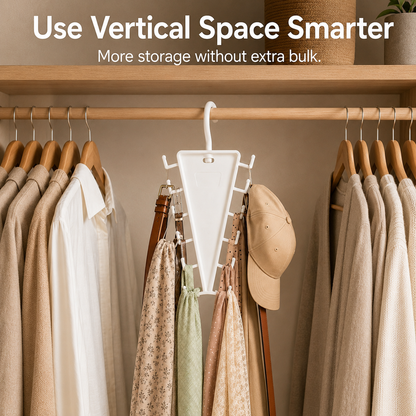✨ 12-Hook Rotating V-Hanger – Space-Saving Closet Organizer, 360° Swivel for Easy Access 🧥