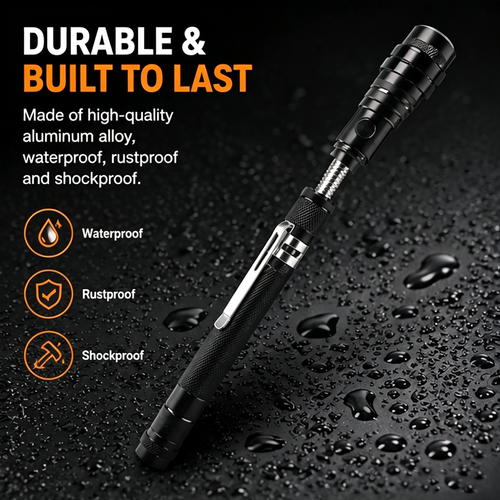 🎁🔥 Hot Sale | Telescoping Magnetic Pickup Tool with LED Flashlight