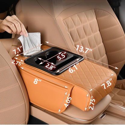 🚗✨ 4-in-1 Car Armrest Storage Organizer – Drive Smarter, Travel Better!