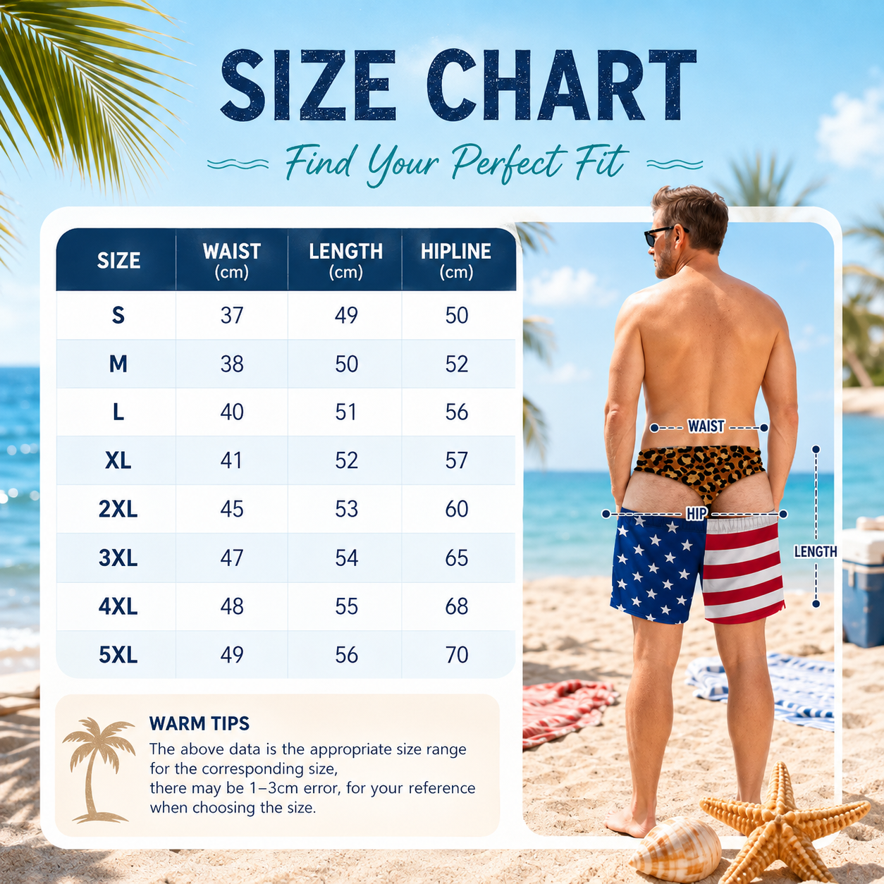 Funny Patriotic Men Swim Trunks - Personalized Birthday Gifts For Husband, Son, Grandson, Brother, Grandpa, Dad, Yourself - Warning Wide Load
