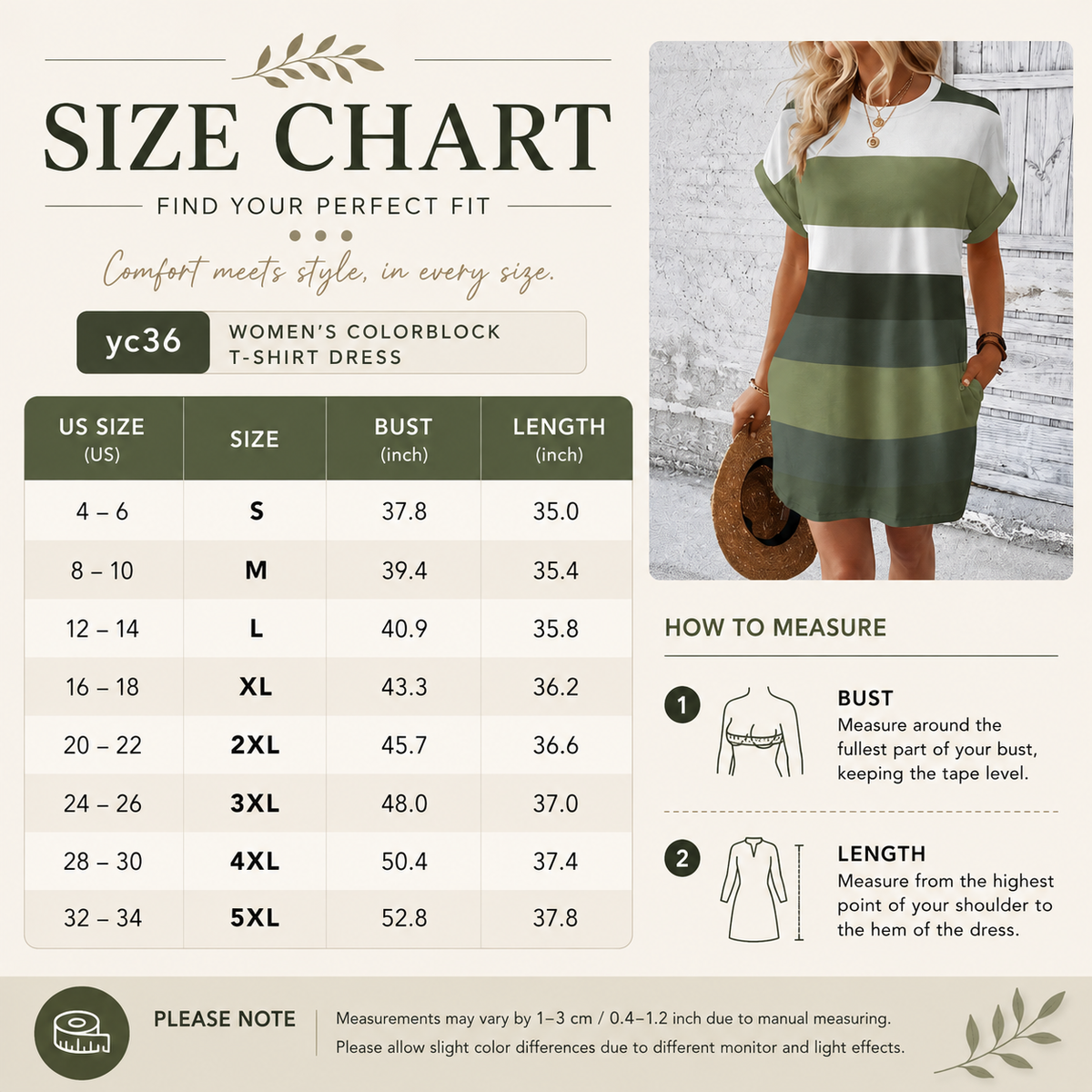 Colorblock Striped Sundress – Short Sleeve Crew Neck Plus Size Summer Dress