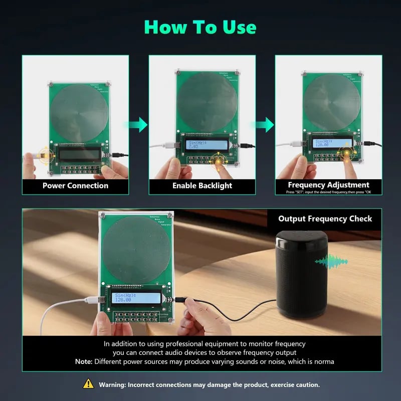 🌙 7.83Hz Frequency Generator – Calm & Focus Device ✨