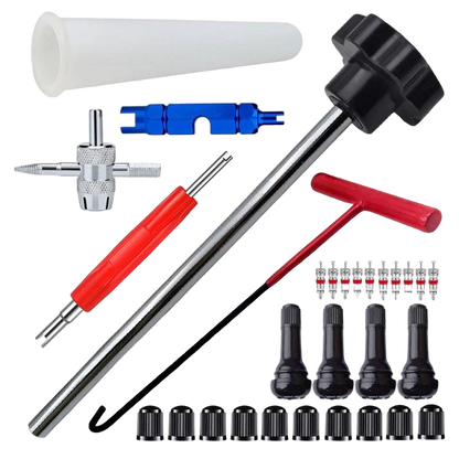 🚗 Tire Valve Repair Tool Kit | Fast Valve Stem Replacement Tool