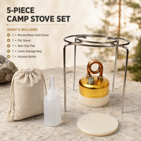 5-Piece Gold-Tone Round-Bottom Set